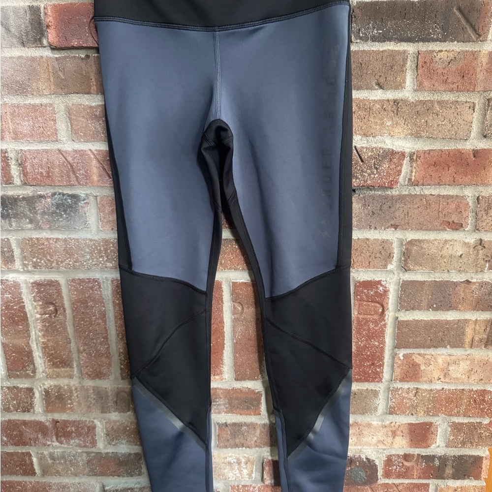 Under Armour Black and Gray Compression Leggings